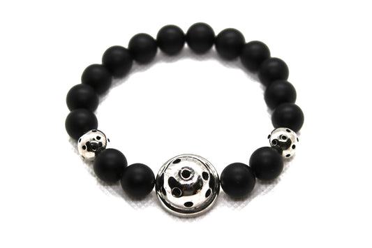 Driven - Men's Onyx & 316L Pickleball Bracelet