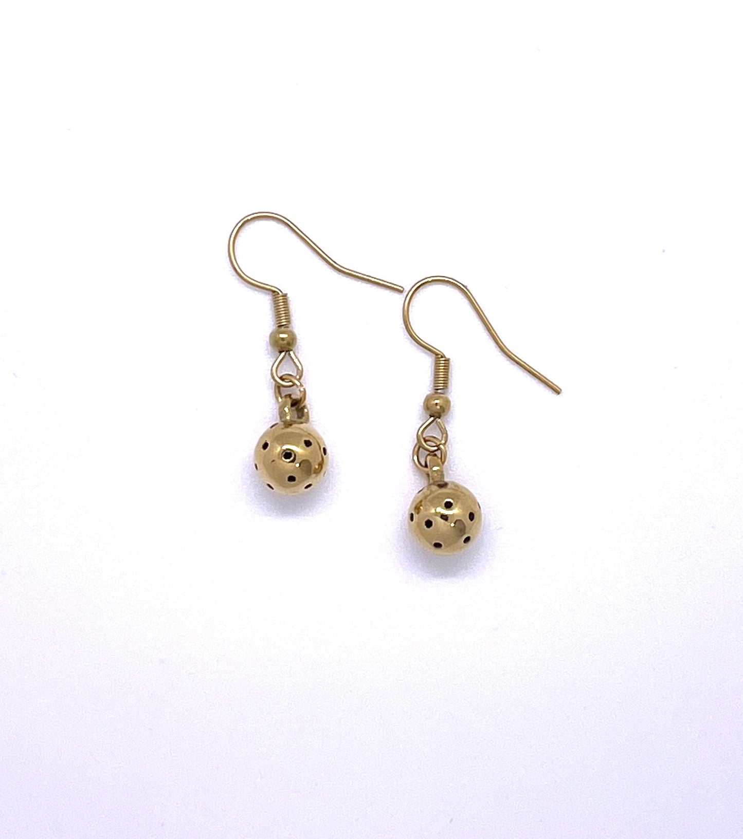 Skilled - Women's Stainless Steel & 18k Gold Pickleball Earrings